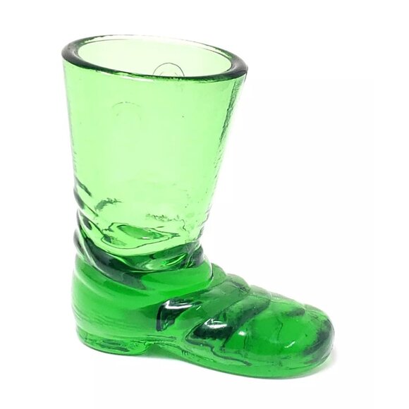 Degenhart Texas Star Boot Wellie Toothpick Holder in Emerald Green - Picture 1 of 10